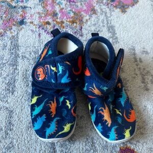 Navy Dinosaur Kids Booties Size 10
